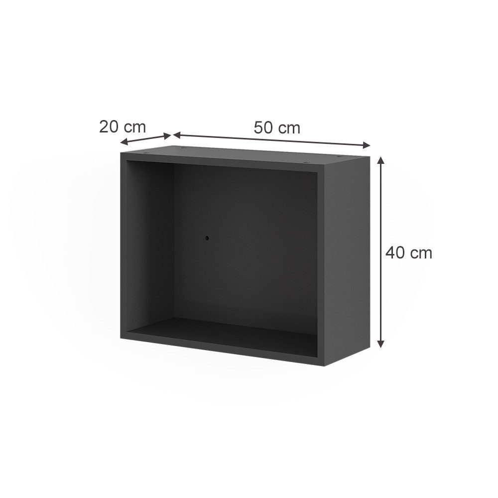 Vicco Kleiderschrank Elmo, Anthrazit, 50 x 40 cm