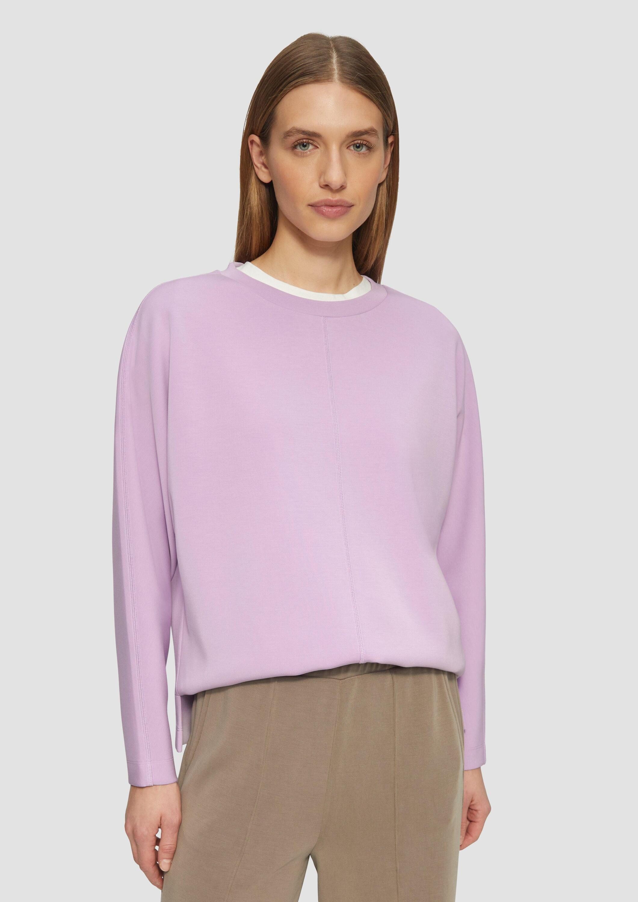 s.Oliver Sweatshirt Sweatshirt Sweatshirt aus Scuba günstig online kaufen