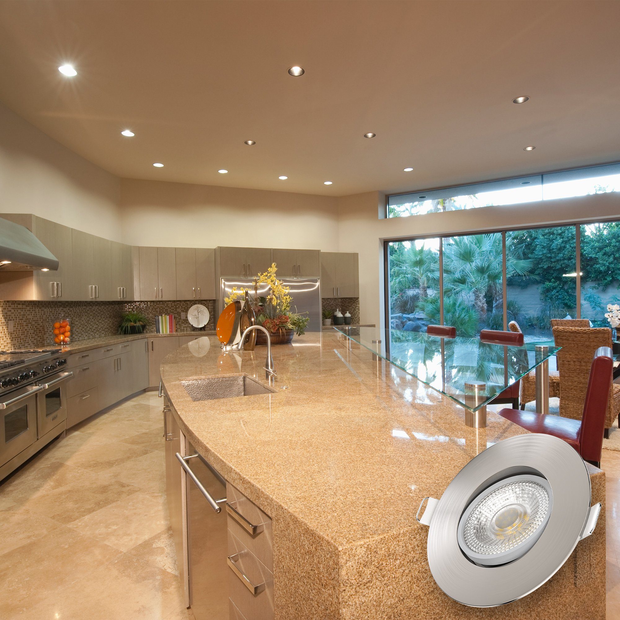 B.K.Licht LED Einbauleuchte 12er Set Einbaustrahler, Schwenkbar, Deckenspot günstig online kaufen