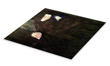 Posterlounge Poster Gustav Klimt, Mutter mit zwei Kindern, Wohnzimmer Malerei