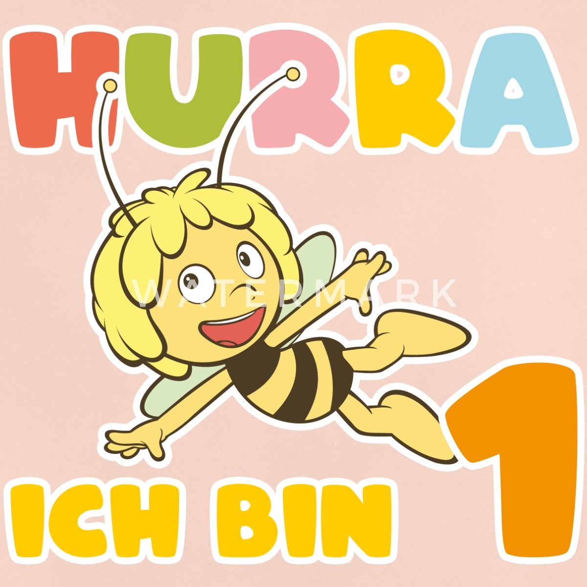 Spreadshirt T-Shirt Biene Maja 1. Geburtstag Baby Bio-T-Shirt (1-tlg)