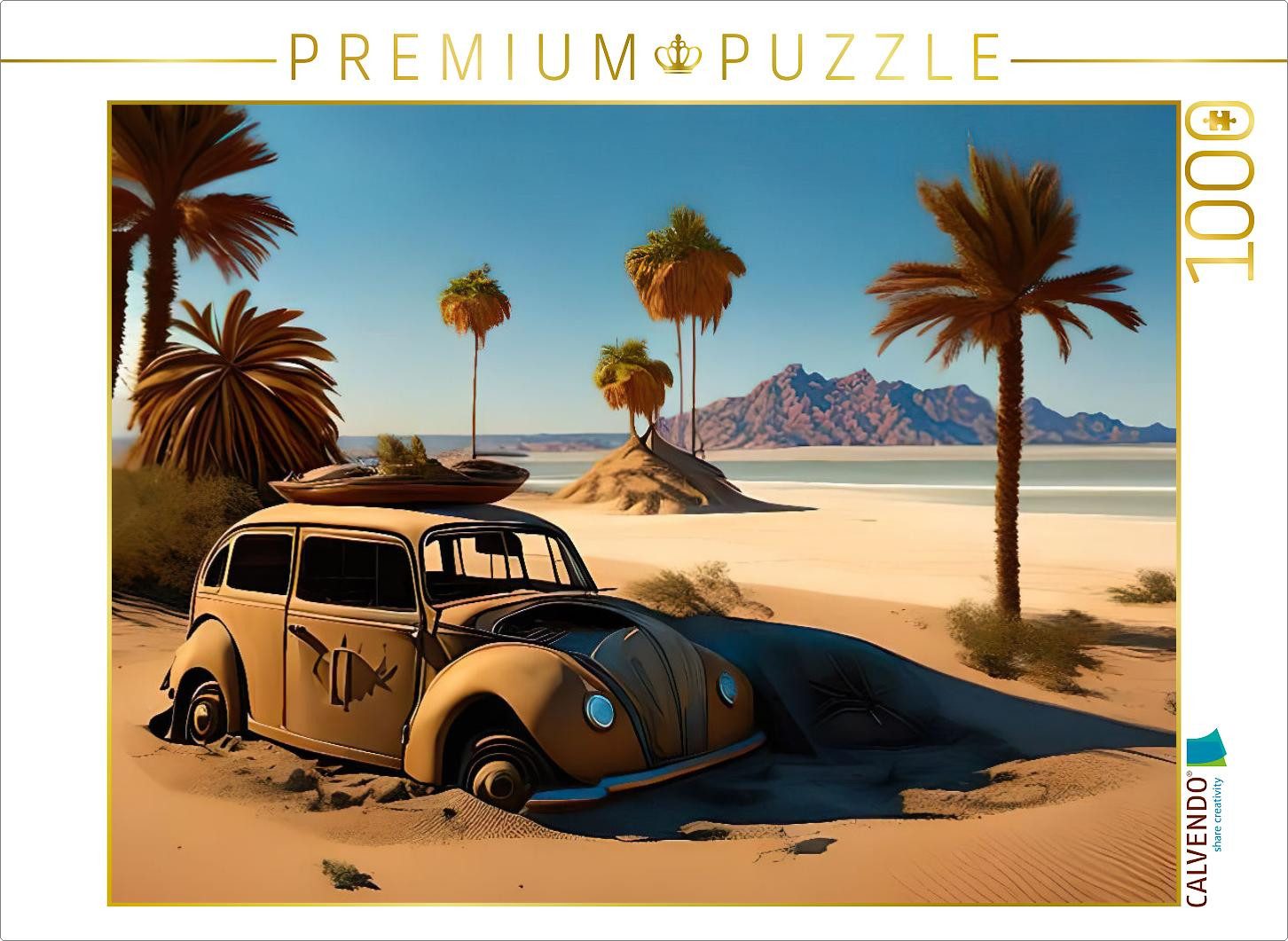 CALVENDO Puzzle CALVENDO Puzzle Das alte Auto, 1000 Teile Lege-Größe 64 × 48 cm Foto-, 1000 Puzzleteile