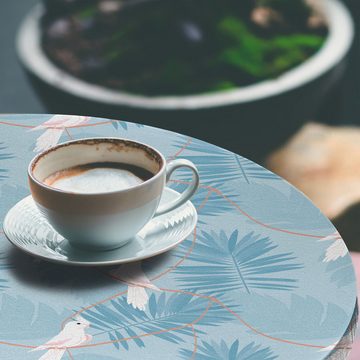 Abakuhaus Tischdecke Rundum-elastische Stofftischdecke, Tropischer Dschungel Wilde Natur Papagei