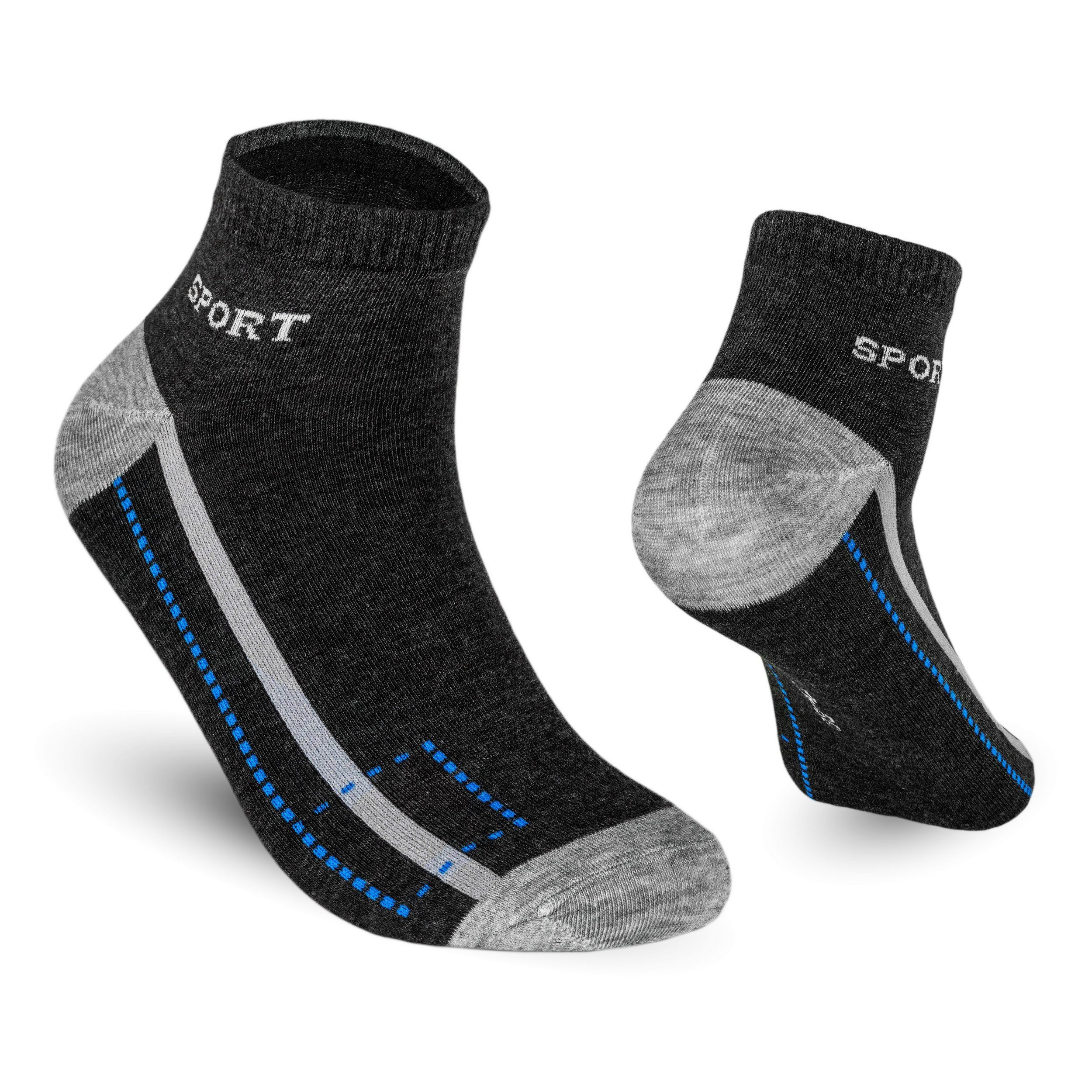 TEXEMP Sneakersocken 12 Paar Sneaker Socken Sport Freizeit Herren Damen Baumwolle Kurz (Packung, 12-Paar, 12 Paar)