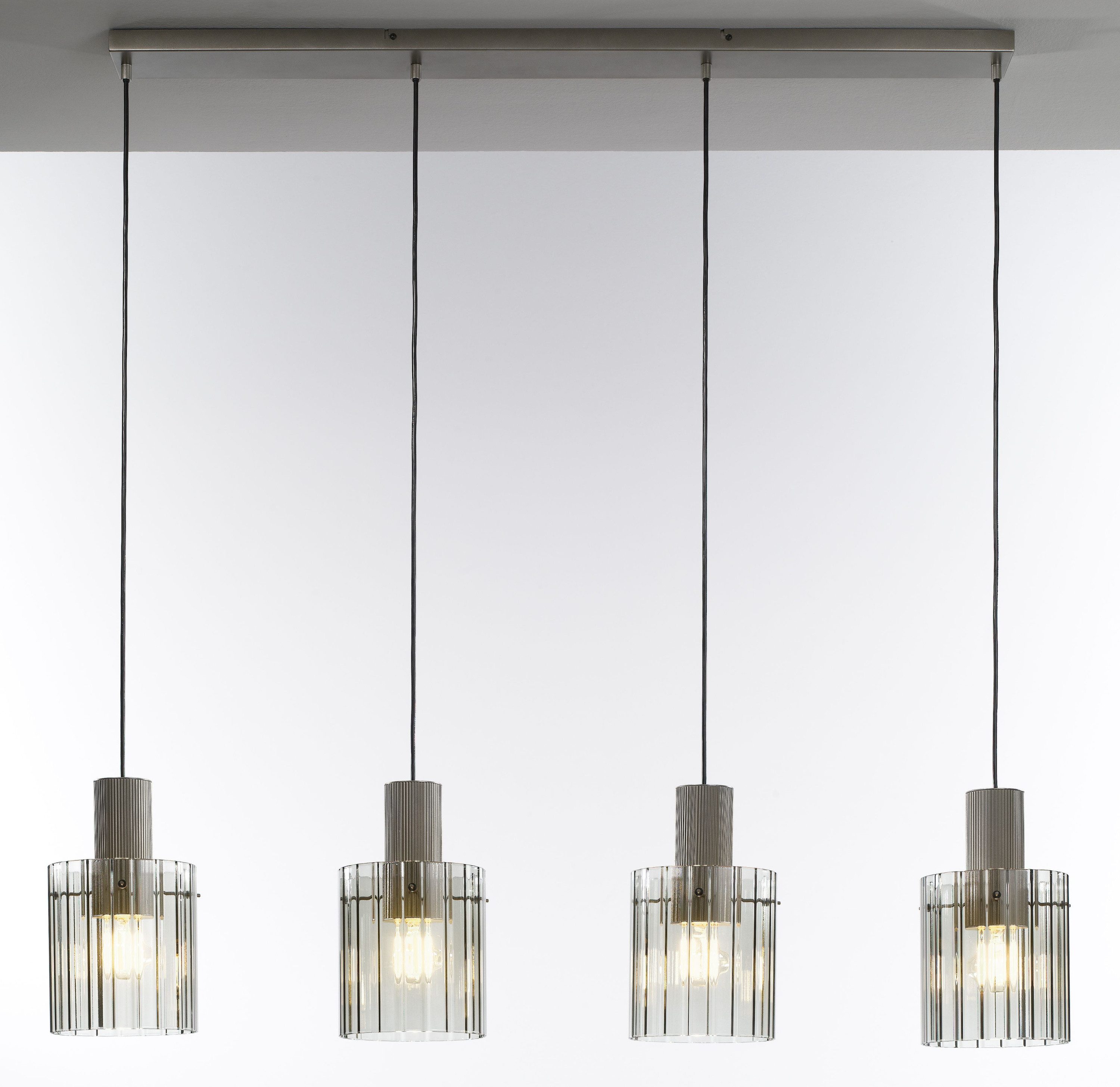 casa NOVA Pendelleuchte casa NOVA Pendelleuchte RONJA LBH 18x108x150 cm silber Hängelampe