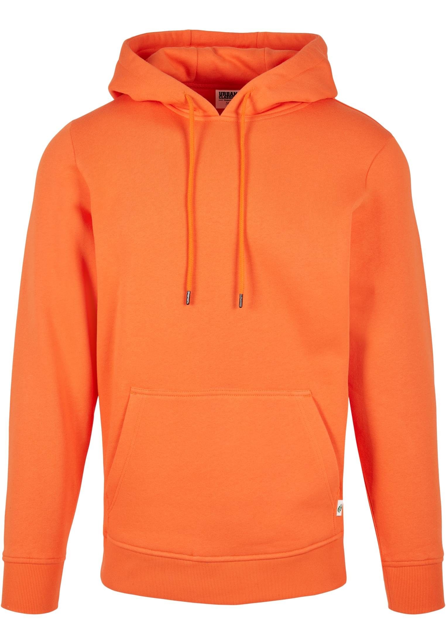 URBAN CLASSICS Sweater Herren Organic Basic Hoody (1-tlg) orange