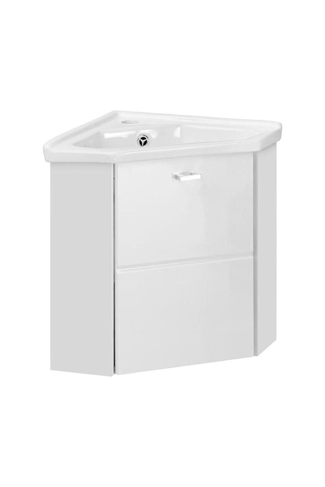 JVmoebel Waschtisch Eckbecken ecktisch waschbecken ecken unterschrank, Made in Europa