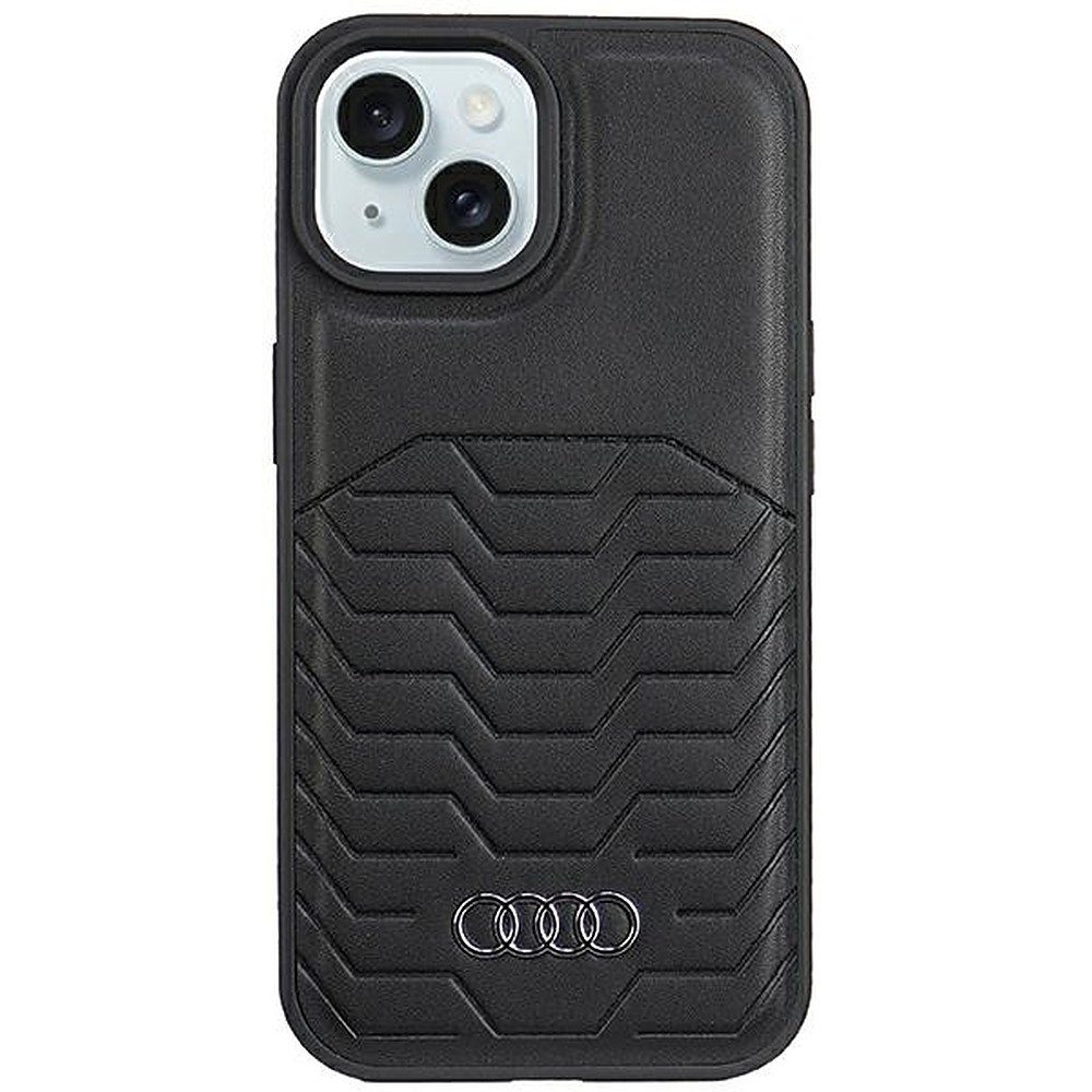 Audi Handyhülle Schutzhülle Magnethülle Smartphoneschale 6,1 Zoll, MagSafe, Magnetring, kabelloses Laden, Logoprägung