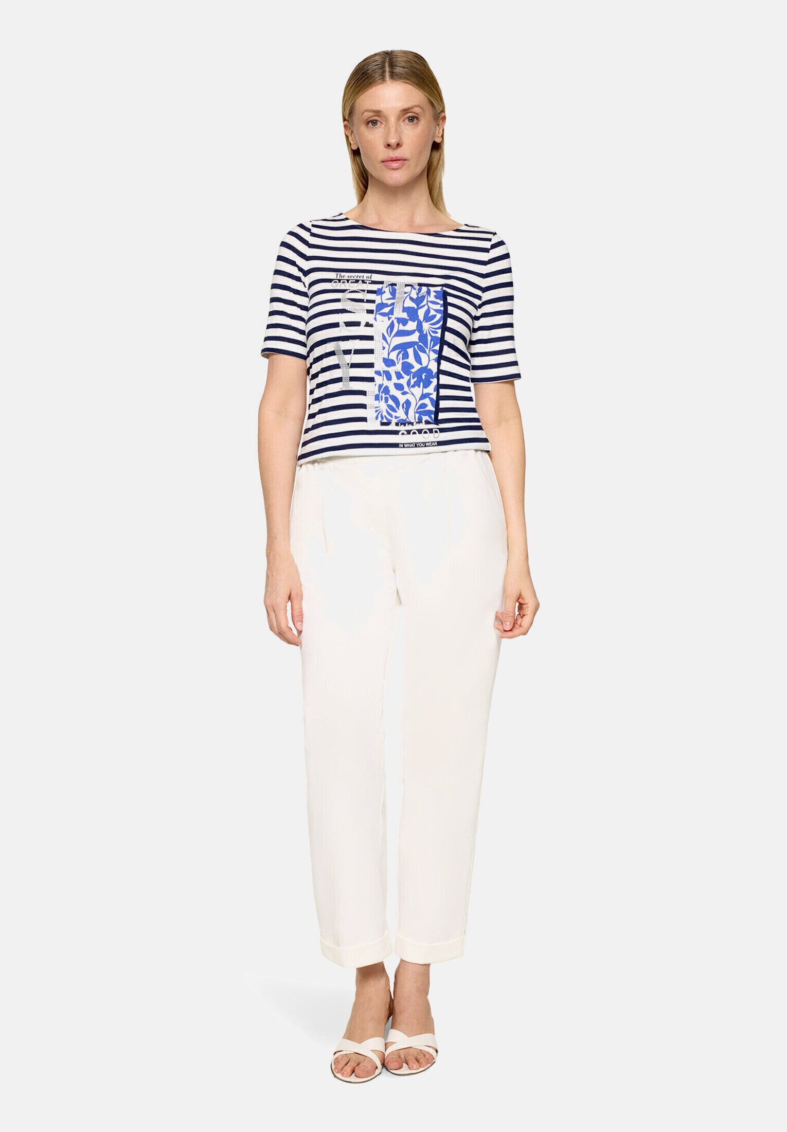Betty Barclay Kurzarmshirt Damen mit Placement (1-tlg)