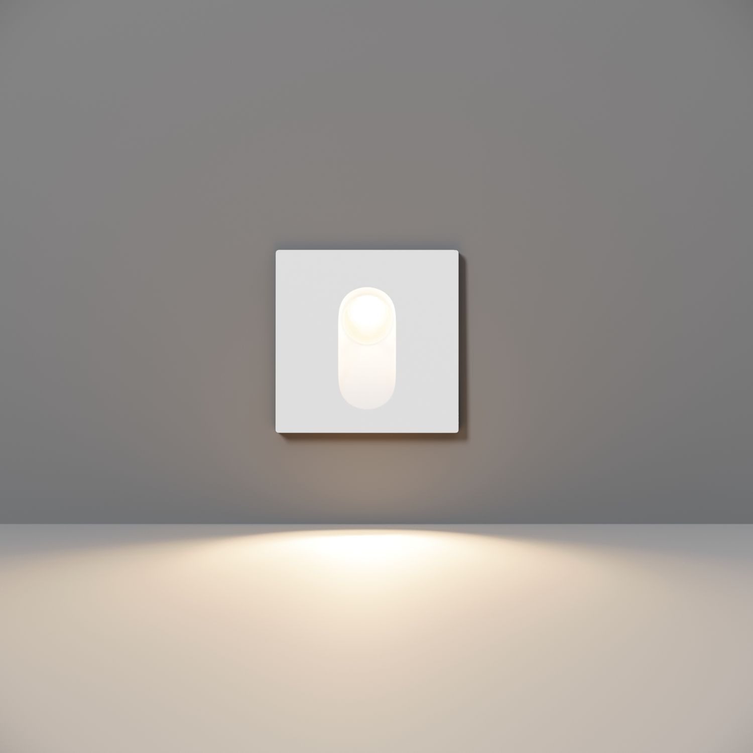 Licht-Erlebnisse Einbauleuchte HIRYN, LED fest integriert, Neutralweiß, Aluminium LED IP54 Weiß eckig 4000 K neutralweiß 70 lm