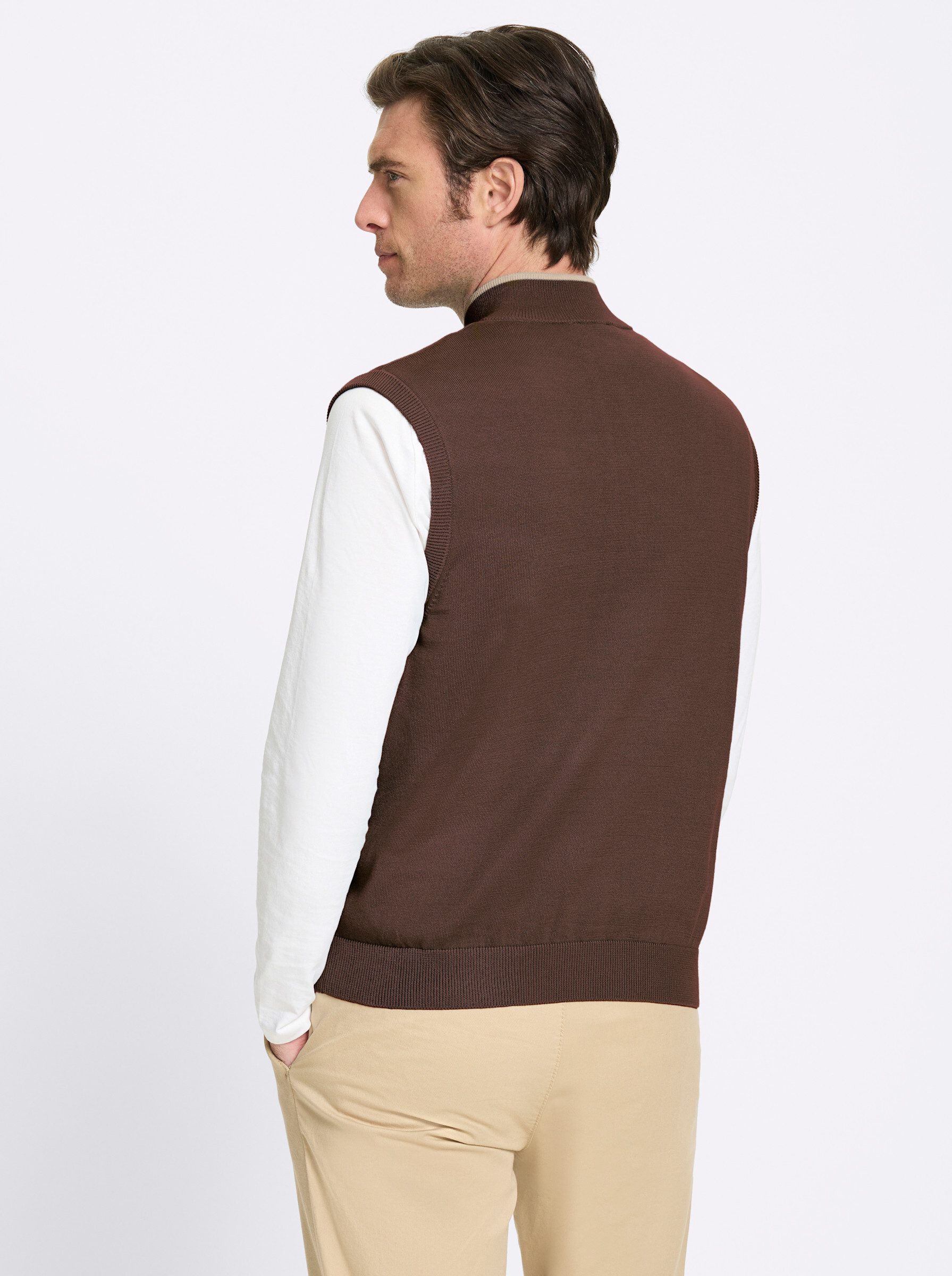 Witt Strickpullover Pullunder Ärmellos Jersey