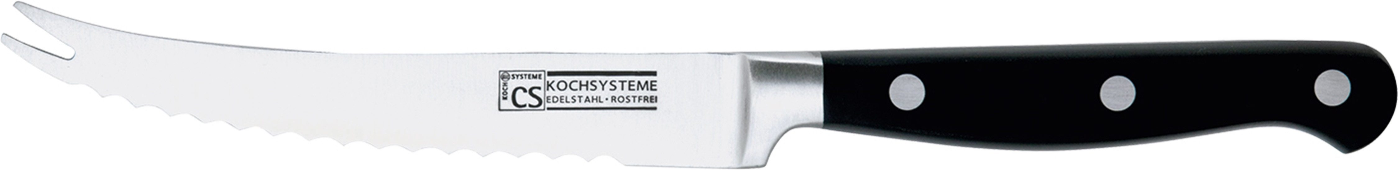 CS Koch-Systeme Tomatenmesser PREMIUM, 13 cm, Edelstahl rostfrei, mit hoher Schneidqualität