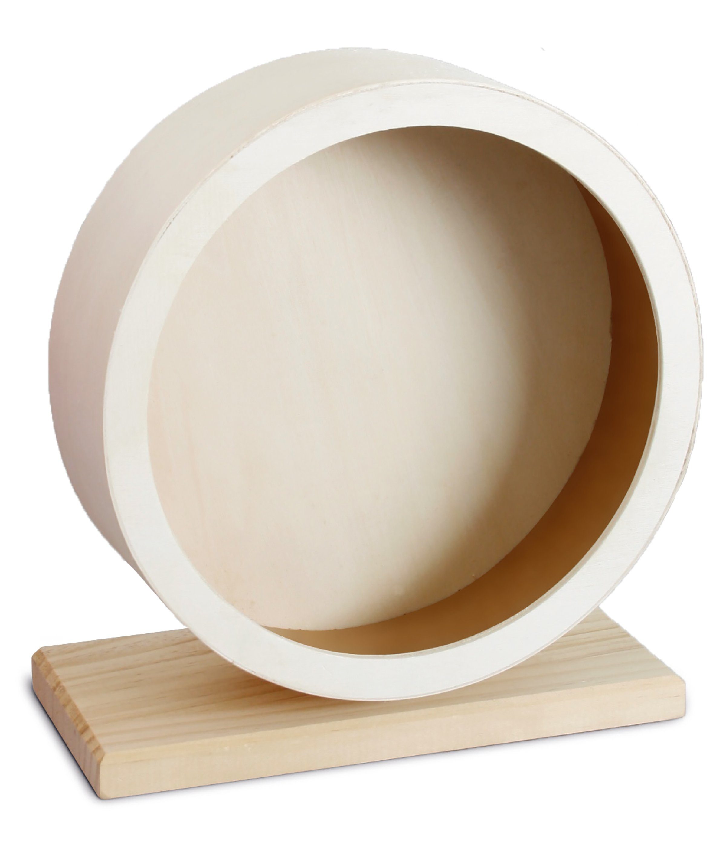 Dehner Kleintierhaus Laufrad Motion, Ø 20 cm, Holz, Hamsterrad aus unbehandeltem Holz