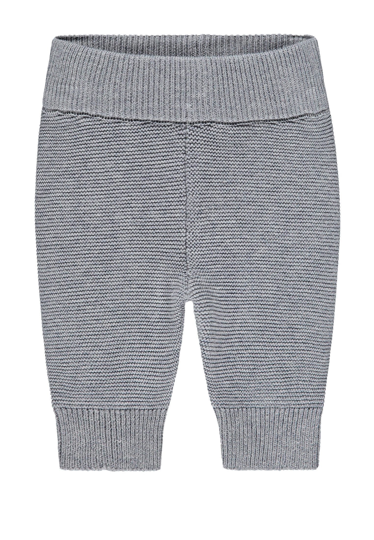 Bellybutton Strickhose Hose (1-tlg) Strickhose grau – Babyhose aus Baumwolle & Rippbund