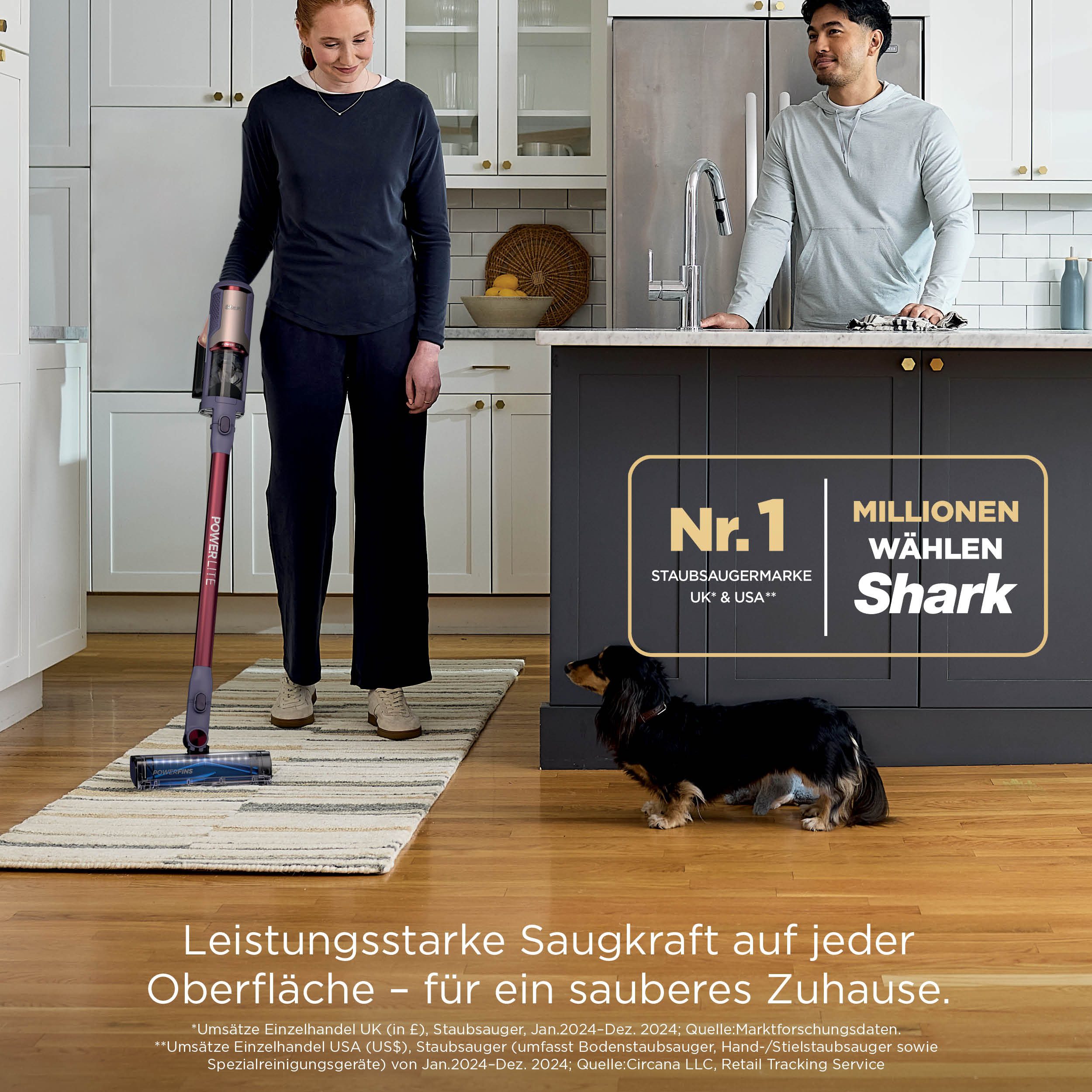 Shark Akku-Bodenstaubsauger BU1621EU PowerLite, 350 W, beutellos – Bild 3 von 5