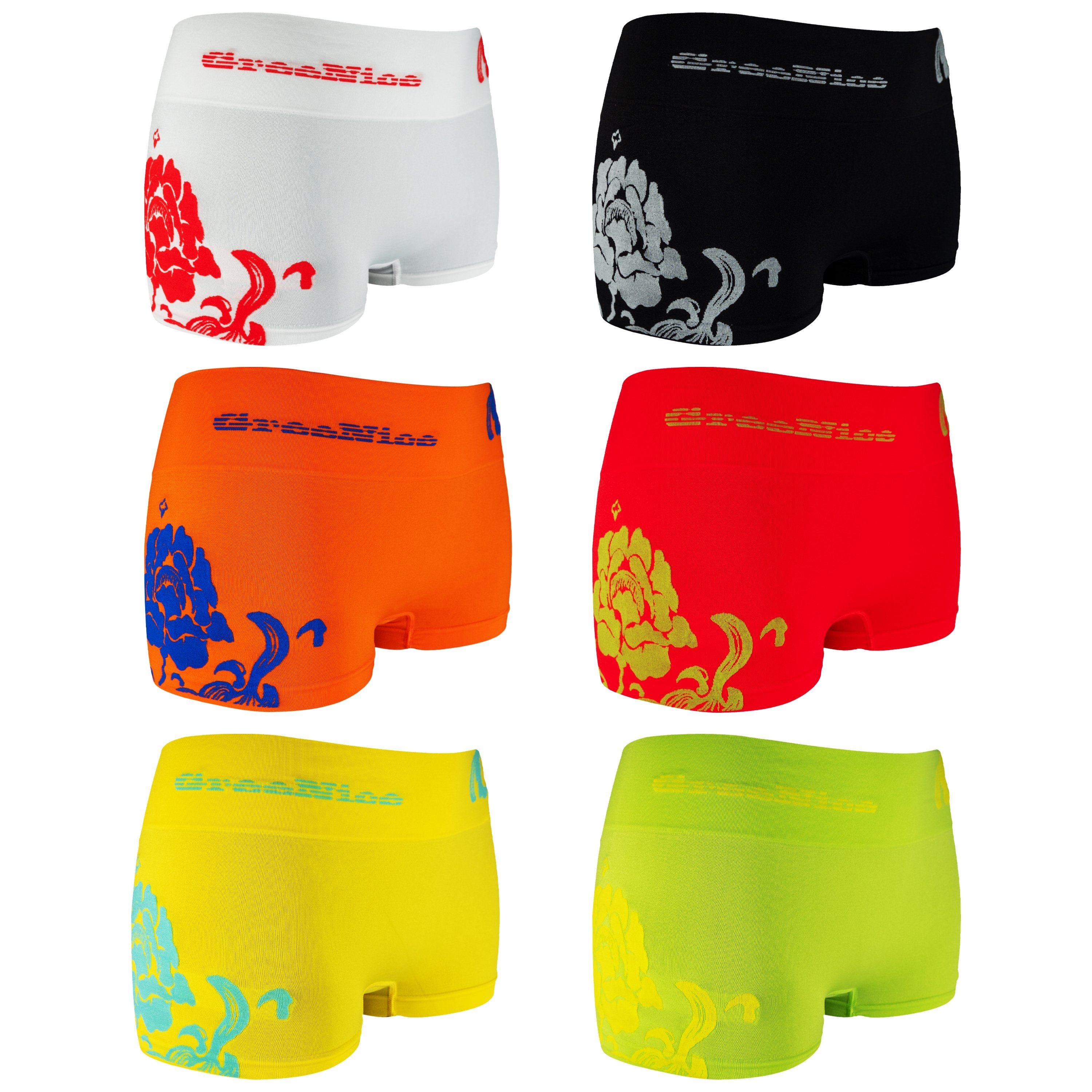 TEXEMP Panty »6er Pack Damen Panty Panties Slips Microfaser Hotpants  Unterwäsche Slip Schlüpfer S/M L/XL« (Spar-Pack, 6er-Pack)