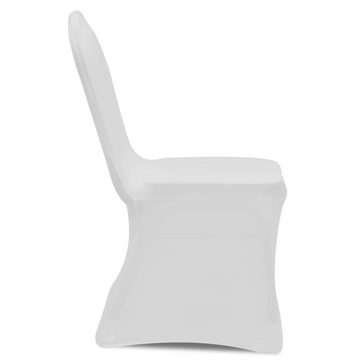 Hussen-Set Stretch Stuhlbezug 4 Stück Weiß, furnicato