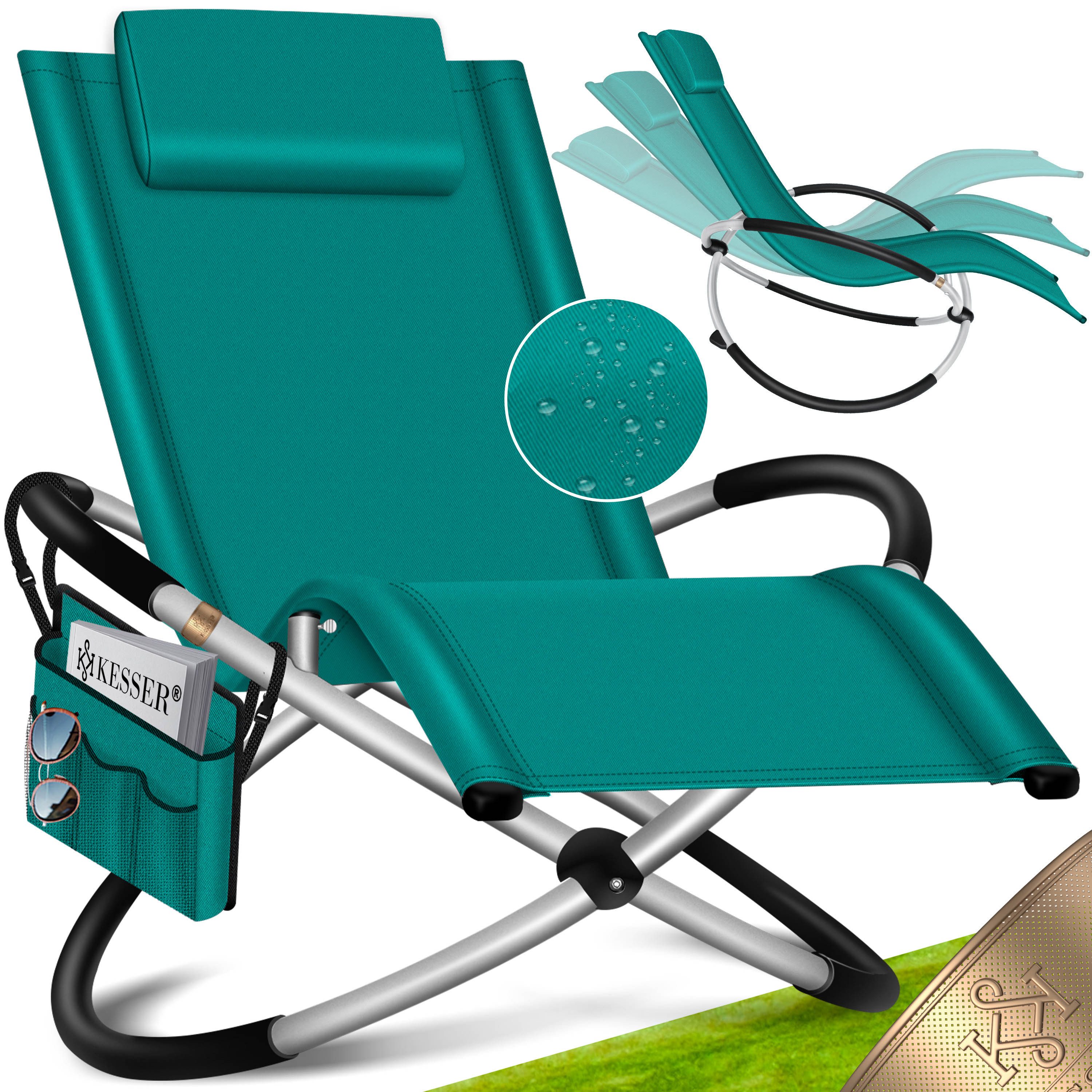 KESSER Gartenliege, Relaxliege Liegestuhl Gartenliege Gartenstuhl Klappstuhl