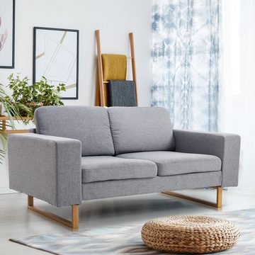 HOMCOM Loveseat 2-Sitzer Sofa