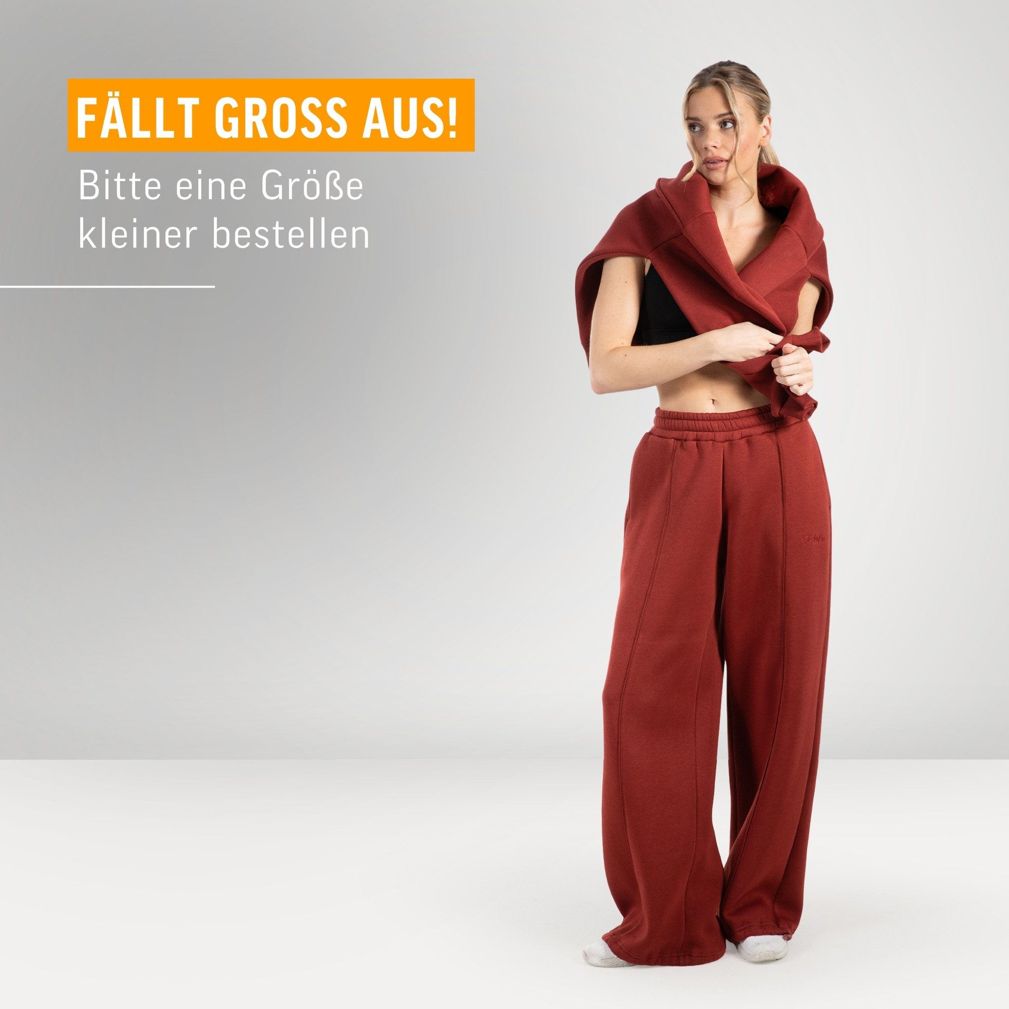 Smilodox Jogginghose Damen Siara, Bequeme Freizeithose mit Seitentaschen, Gym & Homewear Trainingshose mit verstellbarem Beinabschluss