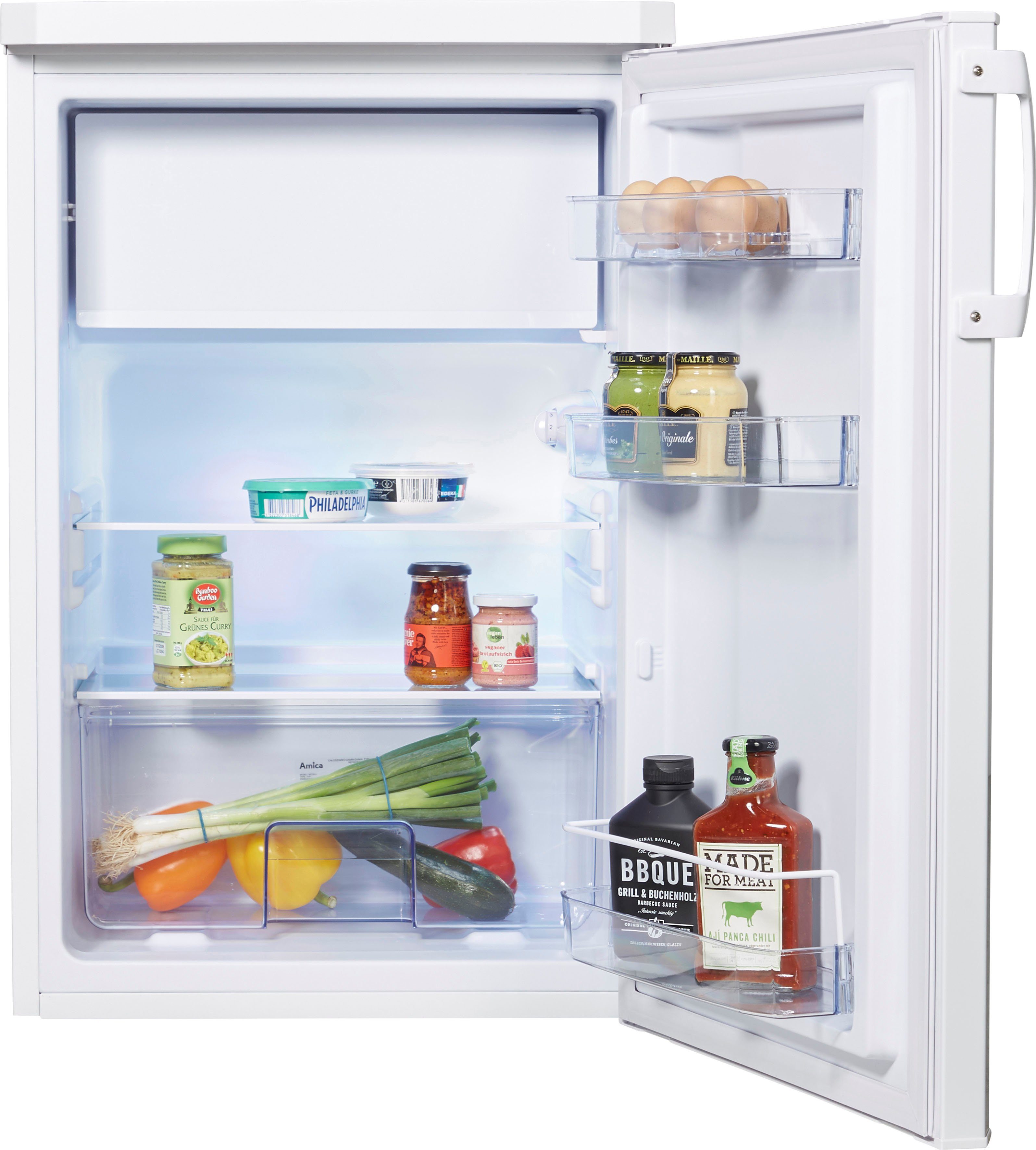 Amica Kühlschrank KS 361 100 W, 84,5 cm hoch, 55 cm breit