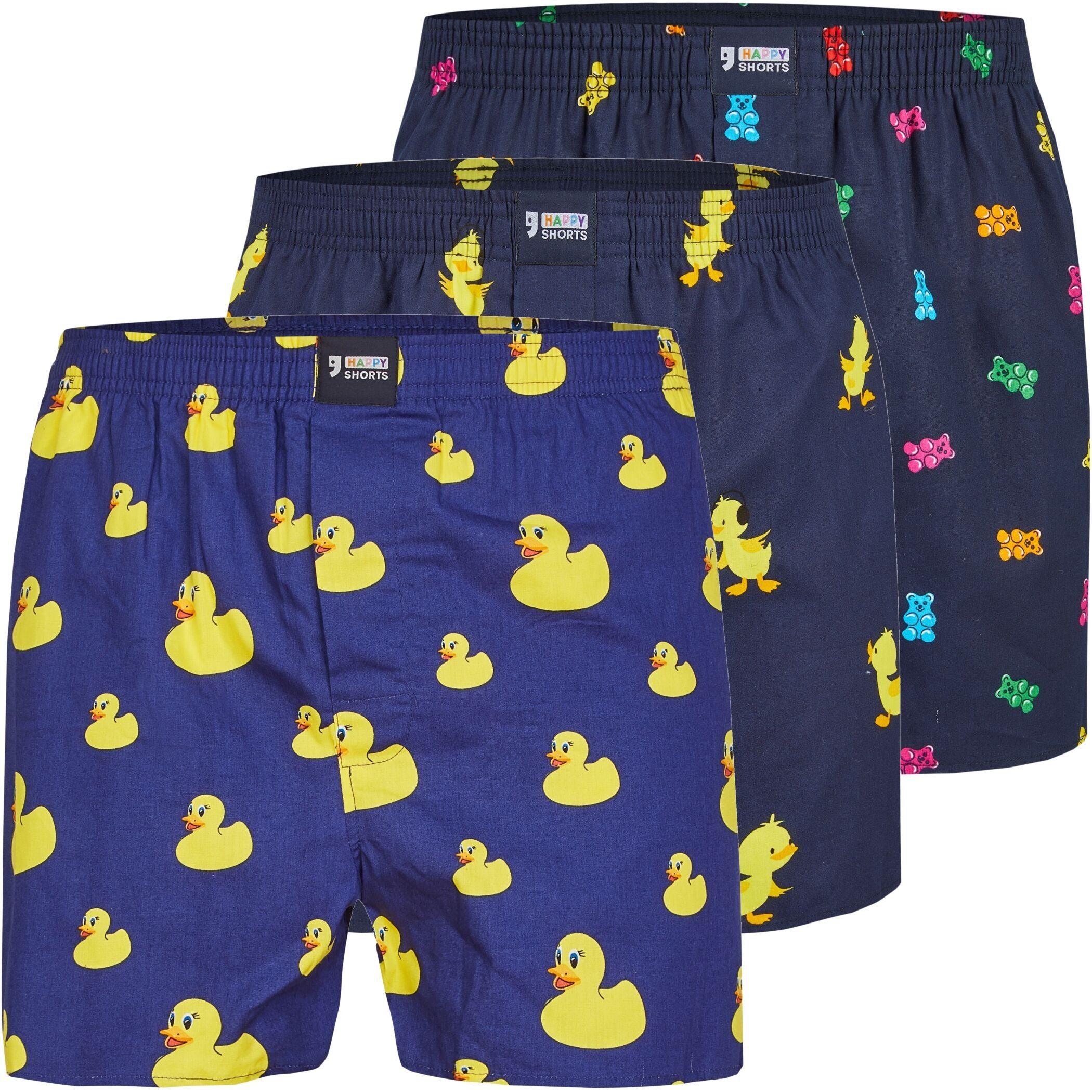 HAPPY SHORTS Boxershorts 3er Pack HAPPY günstig online kaufen