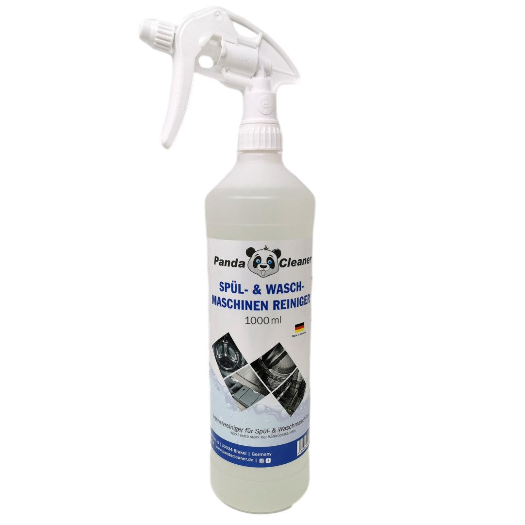 PandaCleaner Waschmaschinen & Geschirrspüler Spezialwaschmittel - Hygiene-Reiniger Spülmaschinenreiniger (1-St. Reiniger mit Sprühkopf 1l)