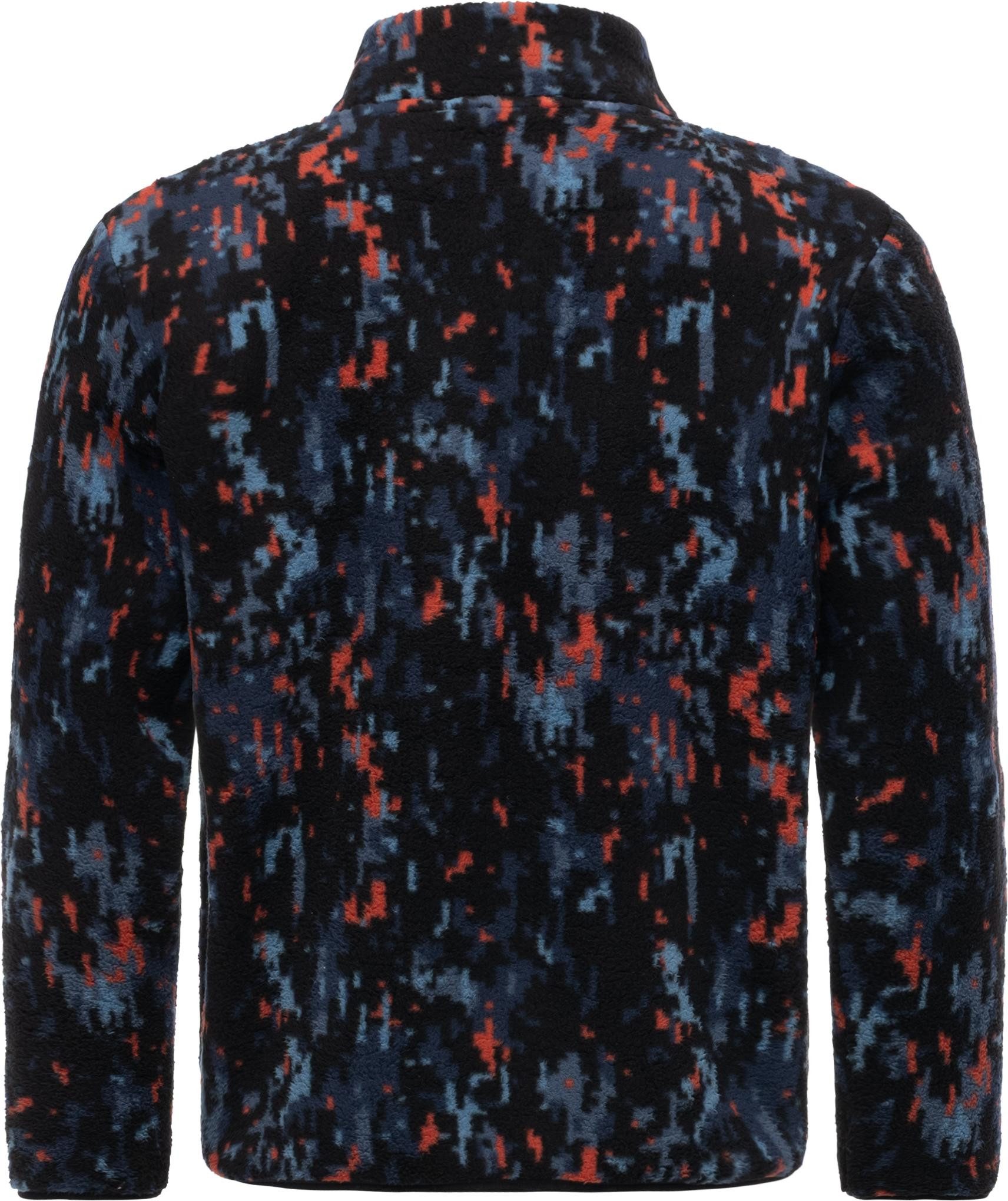 Ragwear Fleecejacke Tawon Print kuschelg warme Herren Plüschjacke