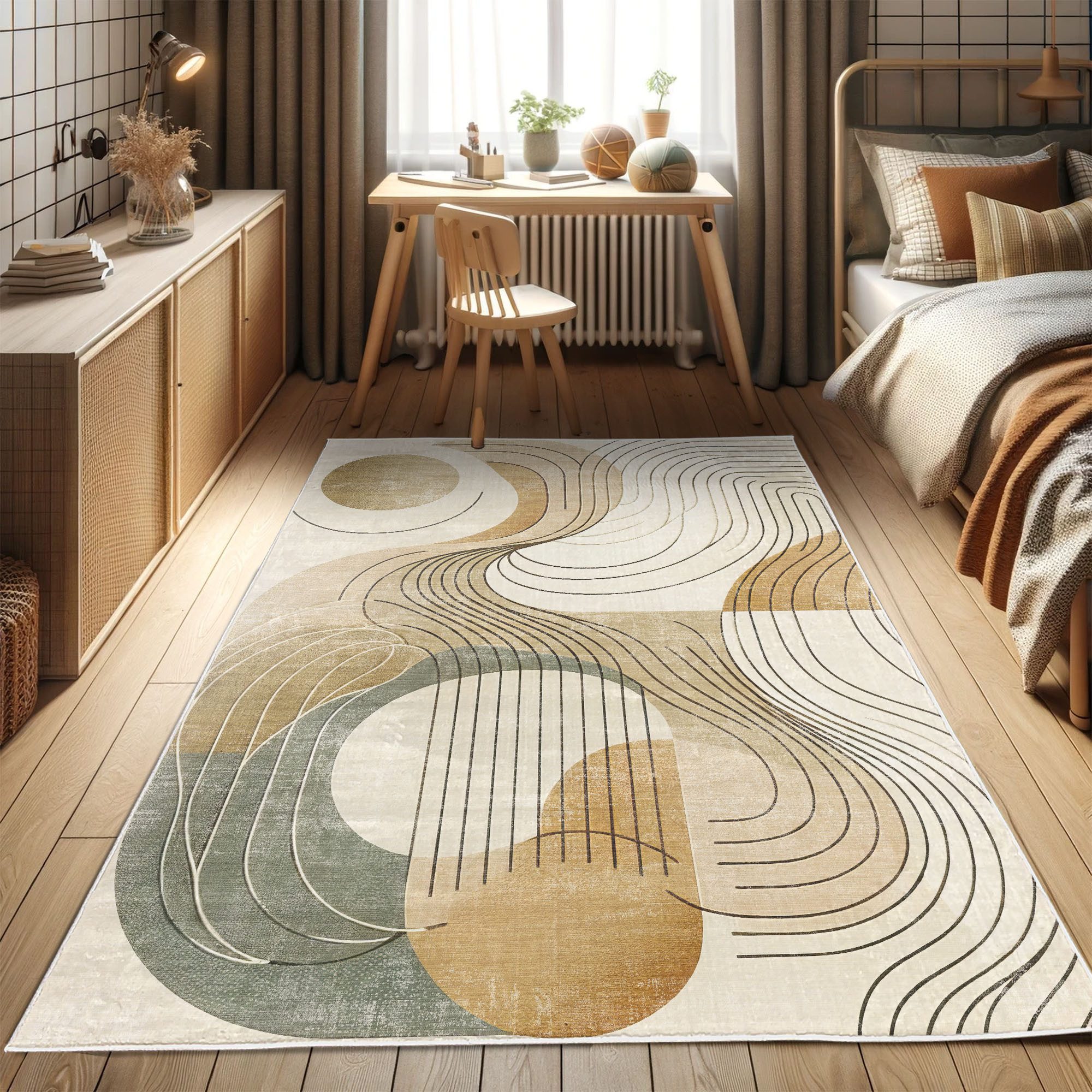 Abakuhaus Teppich Dekorativer Teppich für Wohnzimmer günstig online kaufen