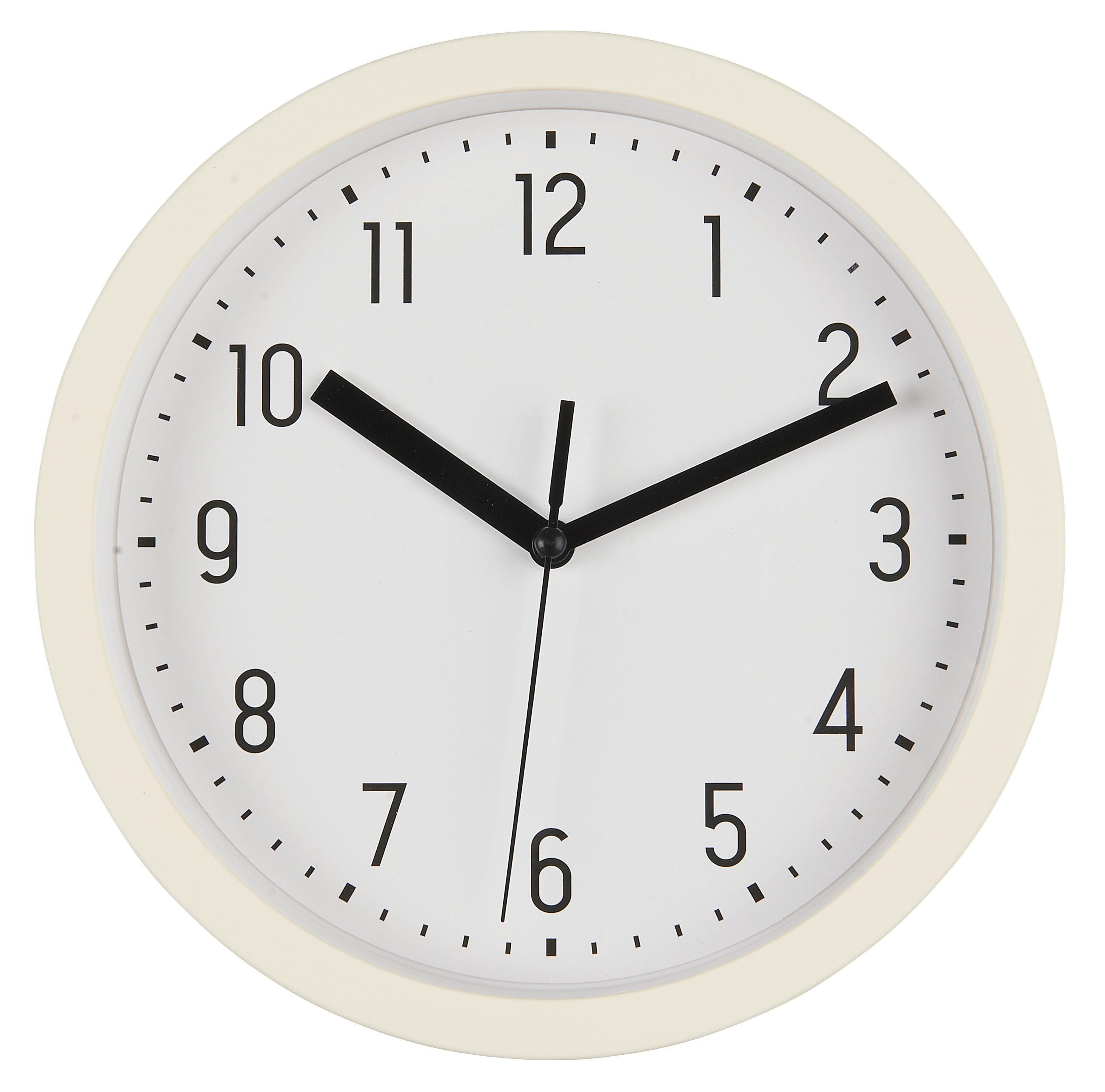 Ib Laursen Wanduhr Ib Laursen - Wanduhr Ø 20 cm Butter Cream Kunststoff 9706-82