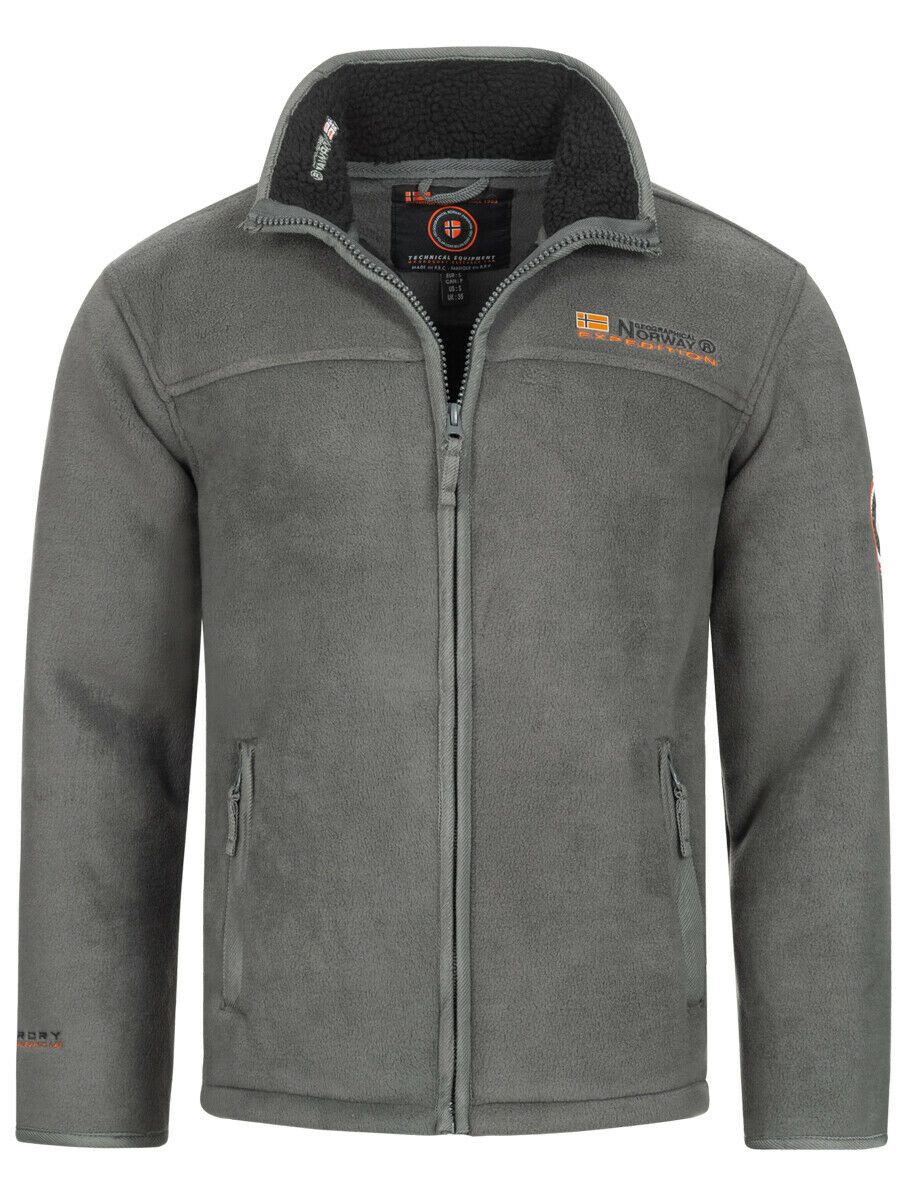 Geographical Norway Fleecejacke Herren Fleece Warm PolarFleece Teddyfell Futter Winter Jacke Outdoor