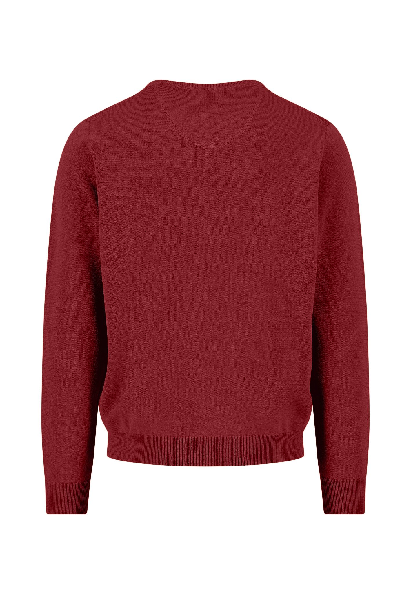 FYNCH-HATTON Strickpullover V-Neck, Superfine garnet red günstig online kaufen