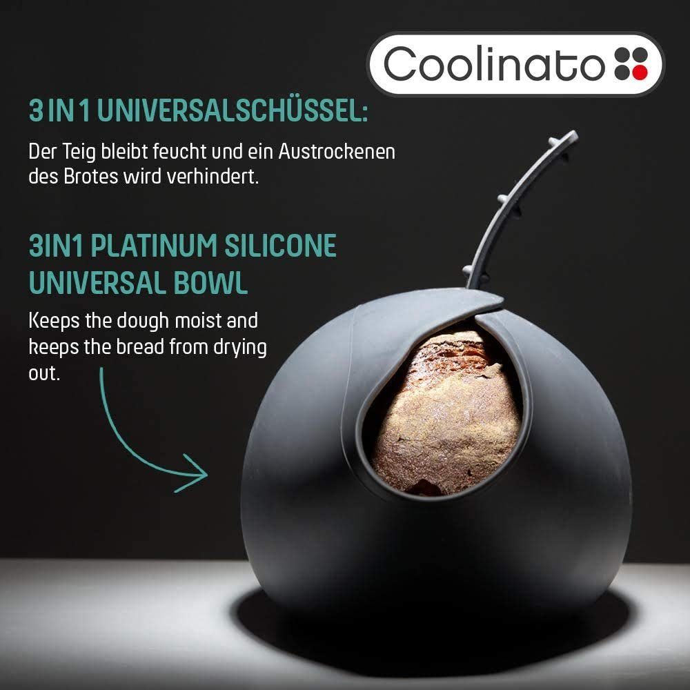 3-in-1 (1-tlg), Universalschüssel Silikon, Brotbackform Hitzebeständige aus Coolinato Backform
