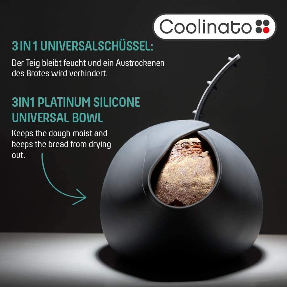 Coolinato Brotbackform 3 in 1 Silikon Universalschüssel