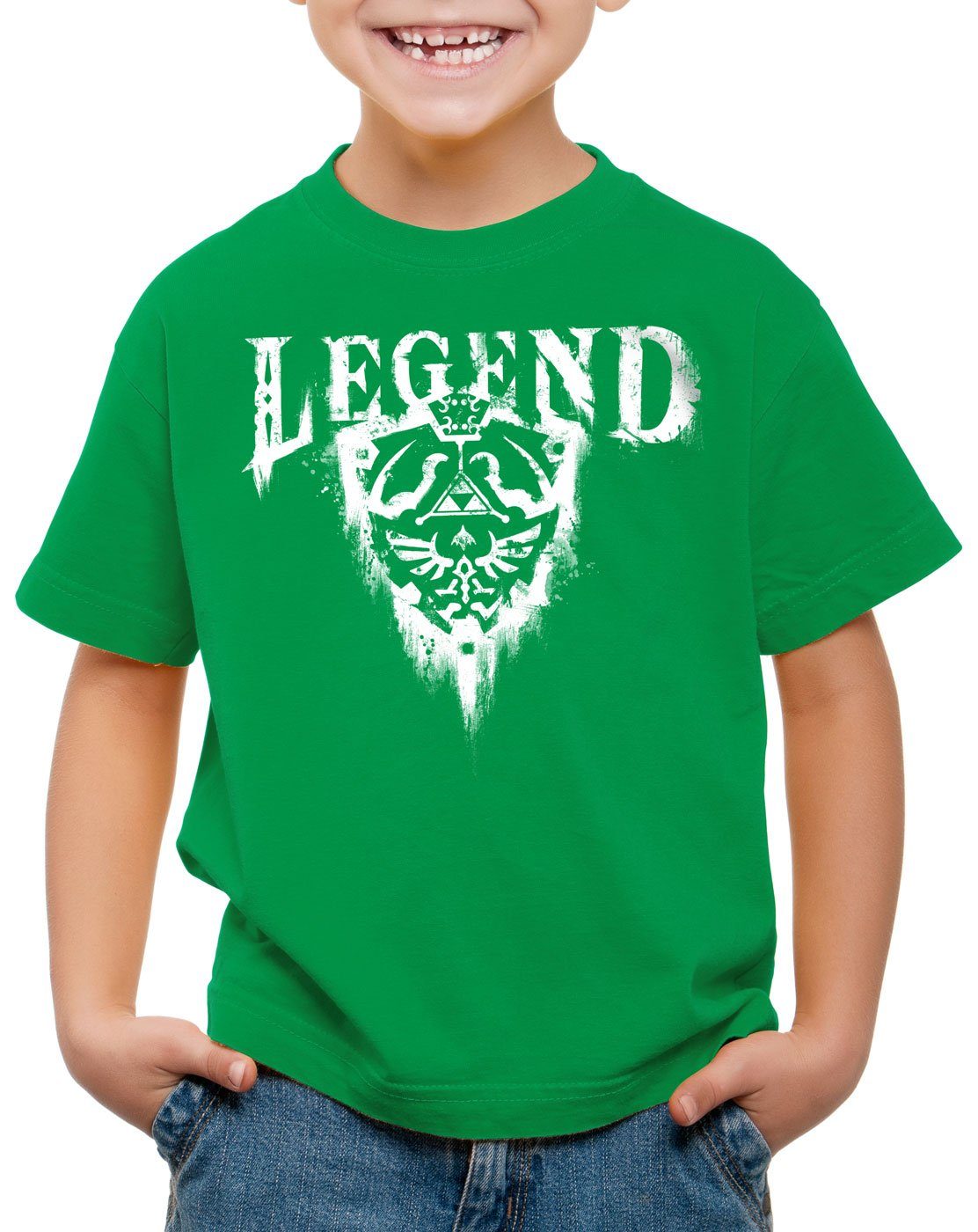 Hyrule T-Shirt Legend NES Print-Shirt grün style3 n64 Switch Link Kinder