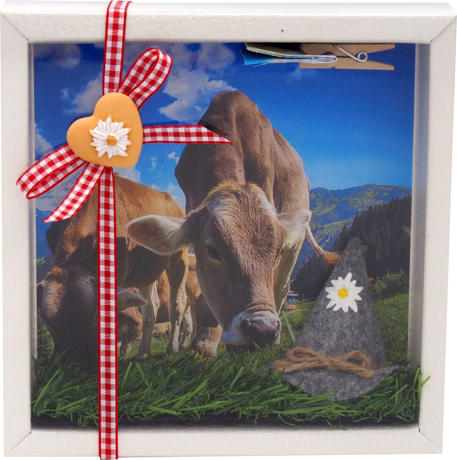 ZauberDeko Geschenkbox Geldgeschenk Verpackung Alpen Alm Urlaub Reise Berge Almhütte Wandern