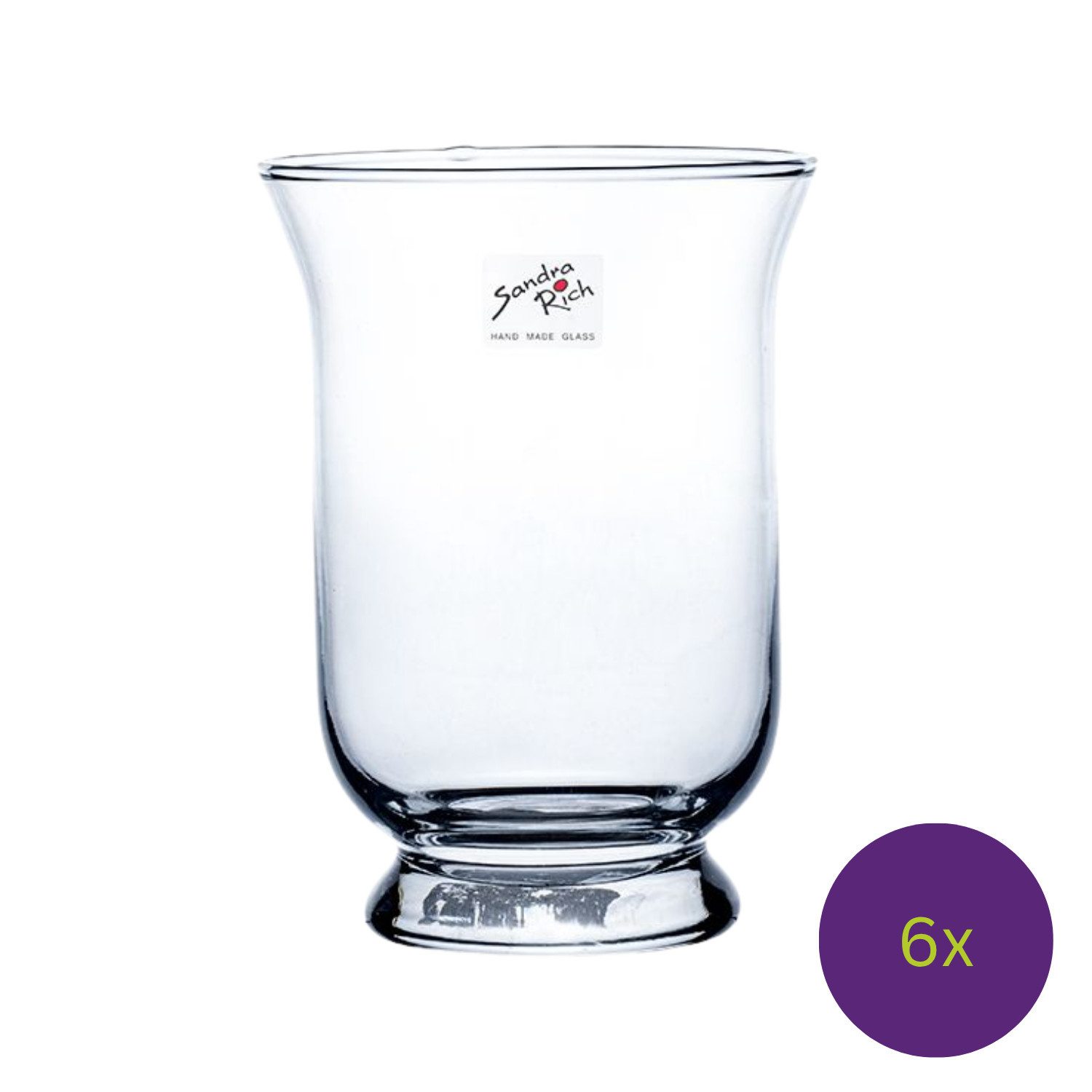 Sandra Rich Windlicht Hurricane Promo, Farbe: Transparent, Höhe: 19cm