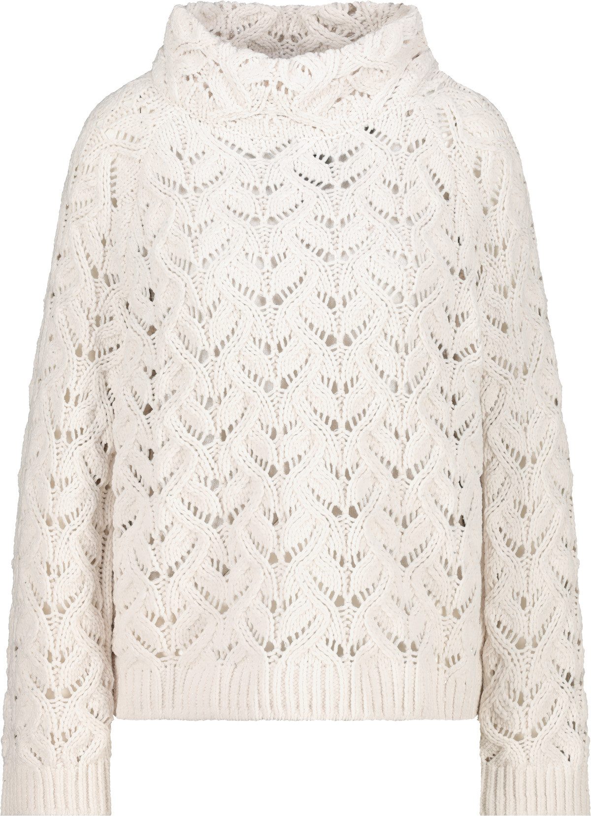 Strickpullover Pullover Chenille Ajour