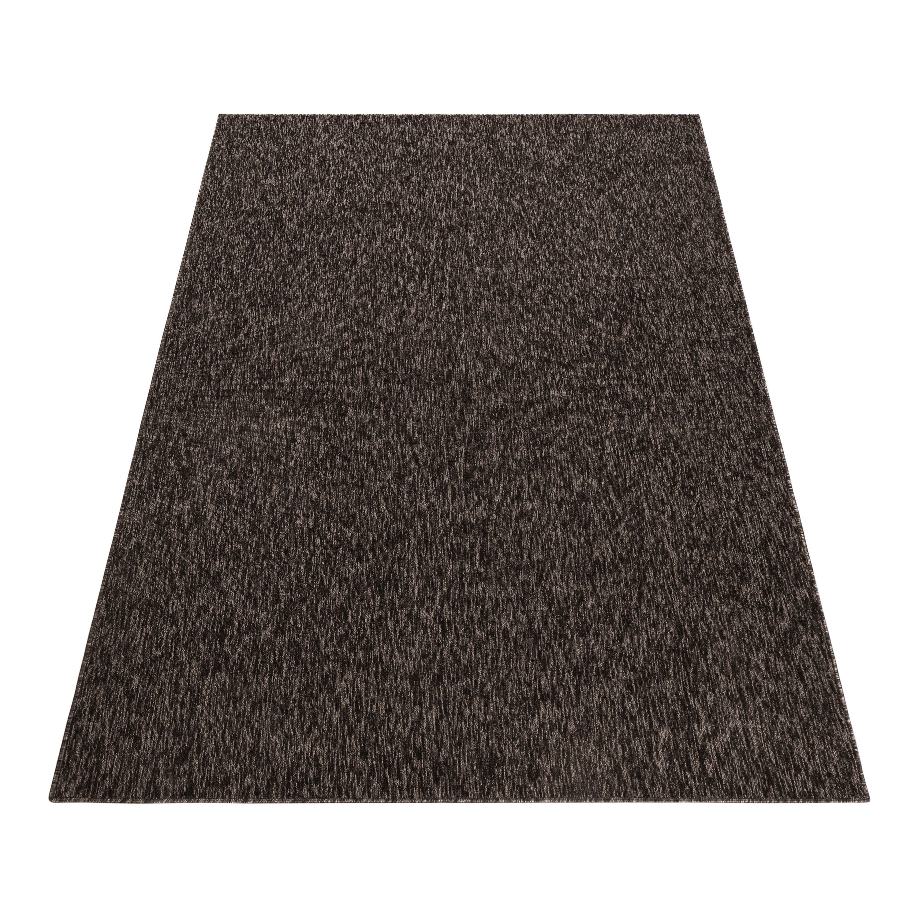 Teppich Unicolor Höhe: 7 Teppich Braun Wohnzimmer Teppium, mm, - Läufer, Einfarbig