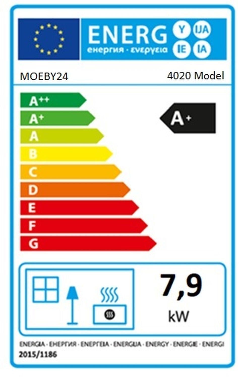 BimSchV2 Kaminofen 150mm, 7,9KW Gusseisen Küchenofen Herd A+ Kochen EEK kW, Küchenofen, (1-tlg), Backen Kaminofen möglich Holzherd / moeby24 7