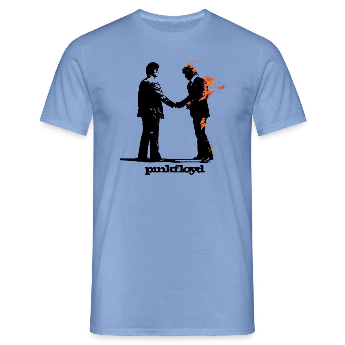 Spreadshirt T-Shirt Pink Floyd Album Cover Und Logo Männer T-Shirt (1-tlg)