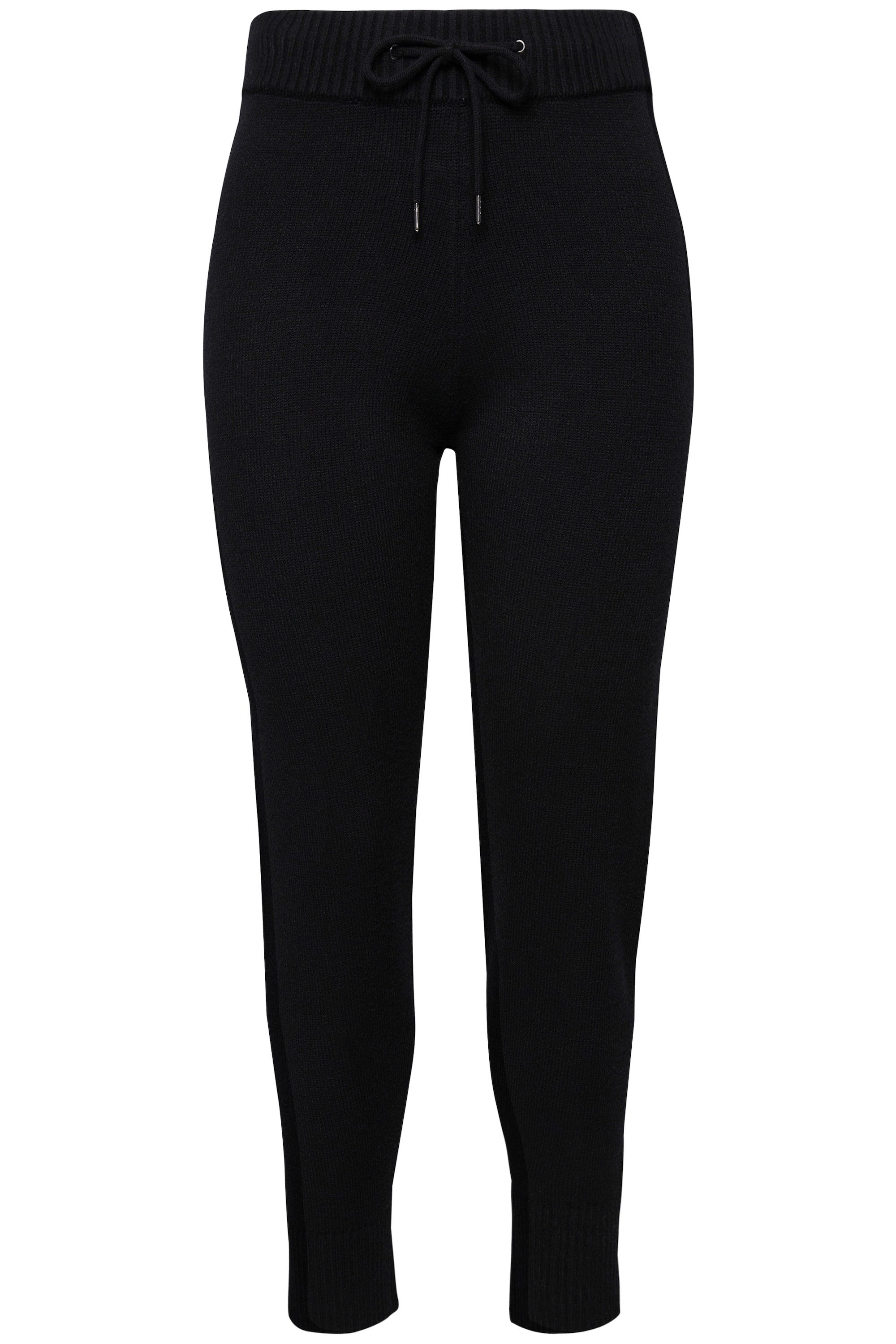 Ulla Popken Funktionshose Strickhose breiter Rippbund günstig online kaufen