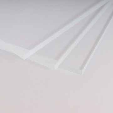 queence Abdeckplatte 4mm Acrylglas im Zuschnitt, PMMA XT, (2-St), transparent, geruchlos, glasklar, UV beständig, beidseitig foliert