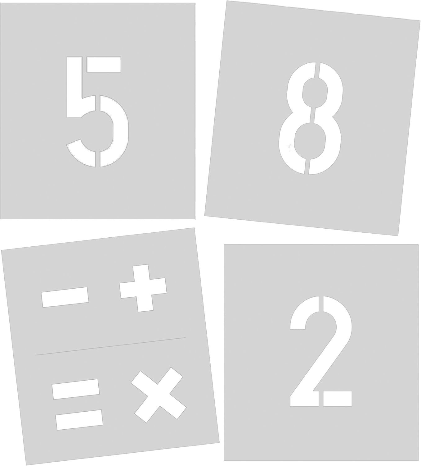STANDARDGRAPH Zeichenlineal Standardgraph Signierschablonen-Satz 250 mm Zahlen und Sonderzeichen