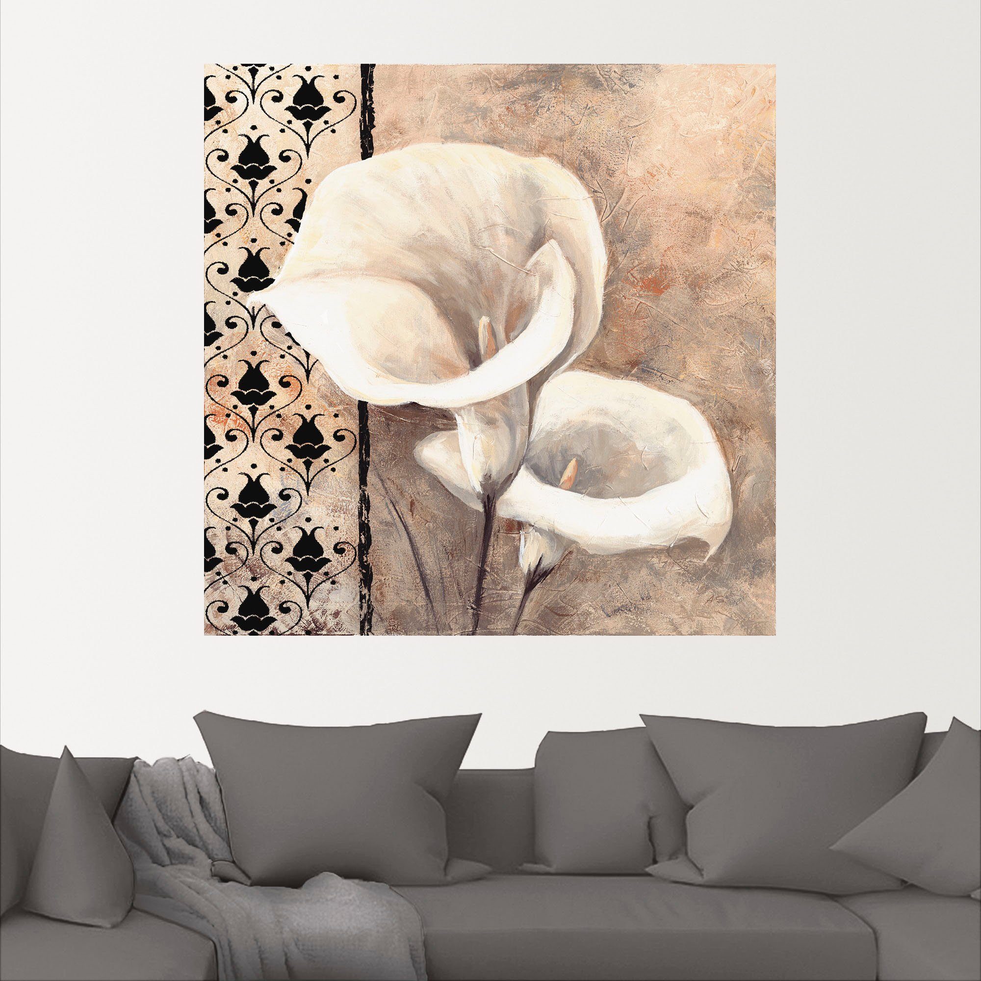 Artland Wandbild »Klassische Callas«, Blumenbilder (1 Stück), in vielen Größen & Produktarten - Alubild / Outdoorbild für den Außenbereich, Leinwandbild, Poster, Wandaufkleber / Wandtattoo auch für Badezimmer geeignet-kaufen