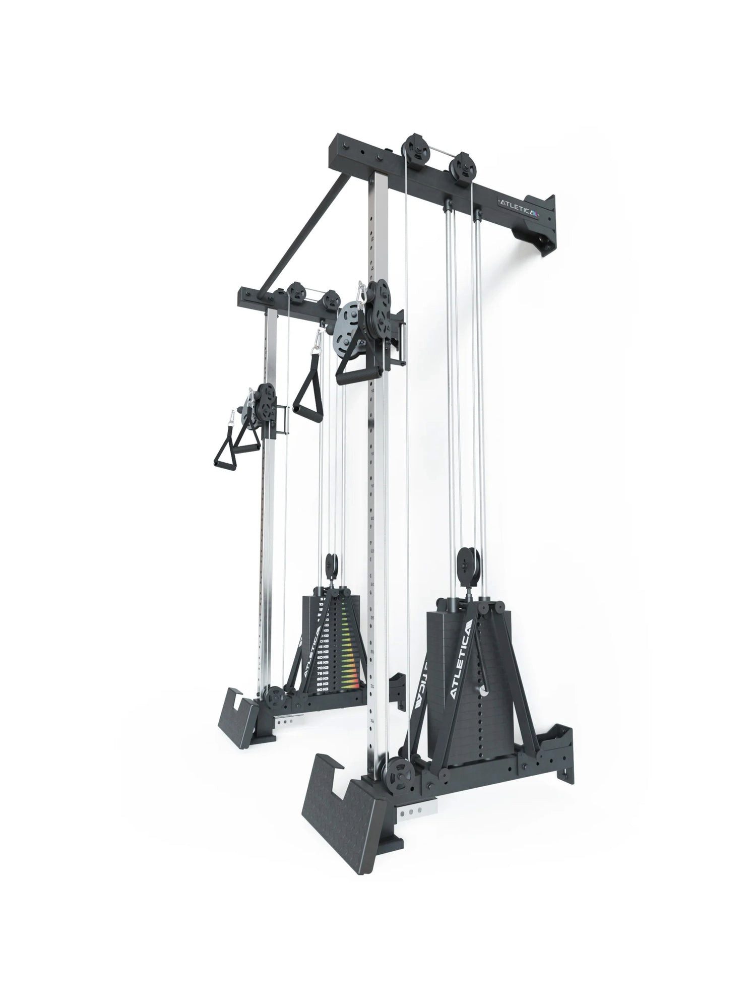 ATLETICA Power Rack R8-Nitro Cable Rack, Wall Mounted, 2x90 kg Double Stack