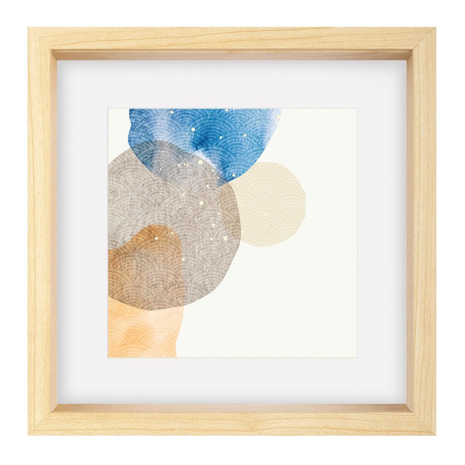Walther Design Bilderrahmen SHEP, 40 x 40 cm, MDF, Kunstglas, Schwarz, für 1 Bilder, Ösen für Hoch-und Querformataufhängung