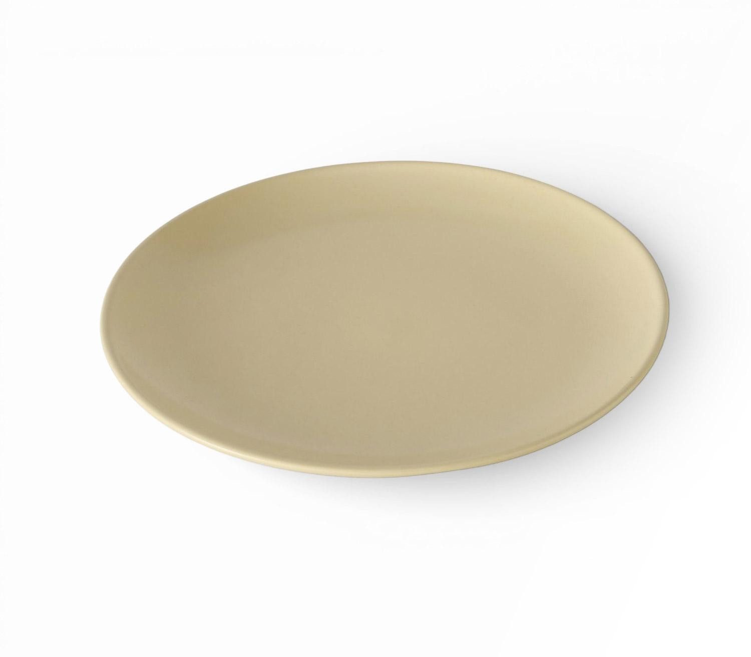 BOLTZE GRUPPE GmbH Frühstücksteller PASTELL, Ø 20,5 cm, Pastellgelb, Steinzeug, (1 St), spülmaschinen- und mikrowellengeeignet