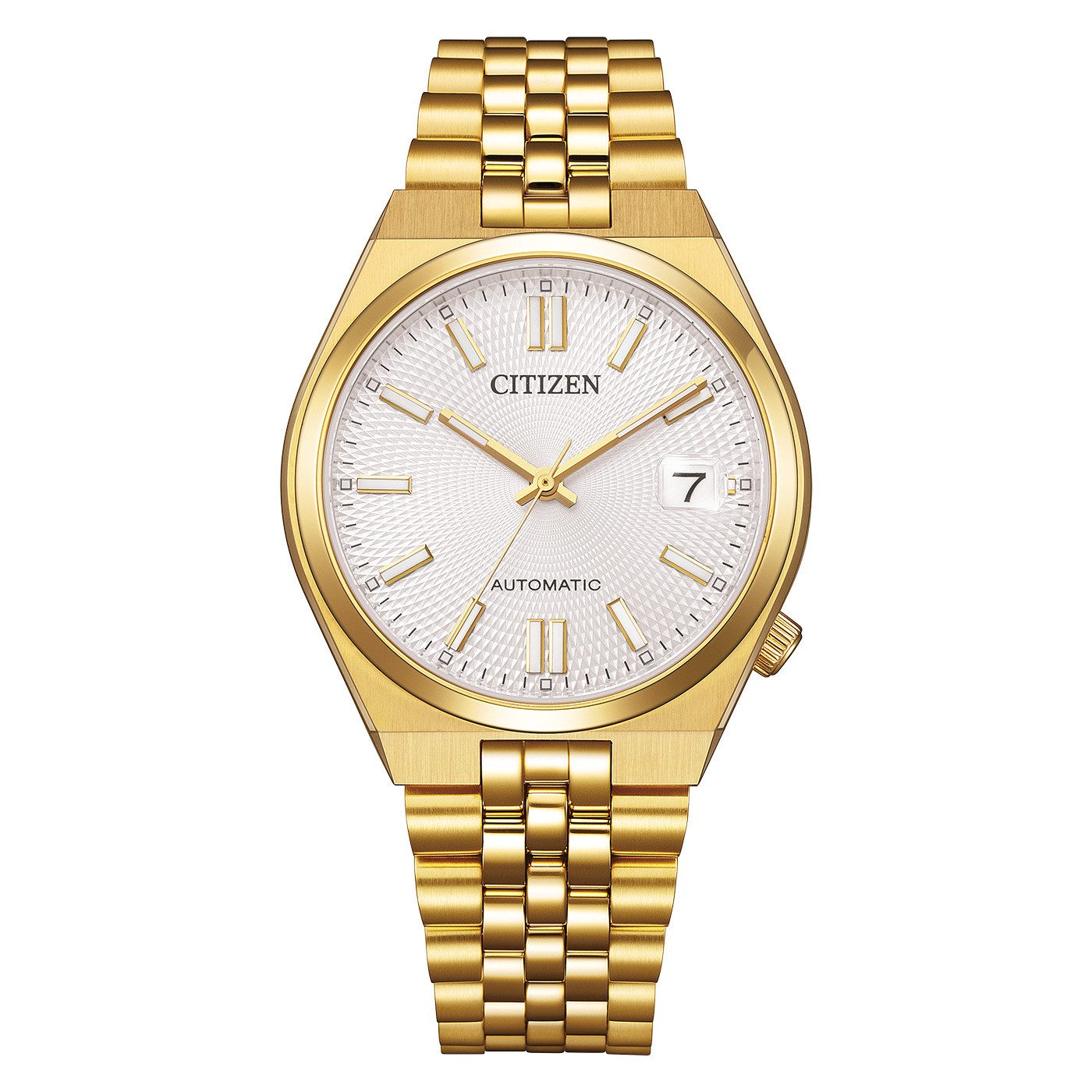 Citizen Automatikuhr TSUYOSA 37 mm NK0032-56A, Armbanduhr, Damenuhr, Mechanische Uhr, Edelstahlarmband, analog