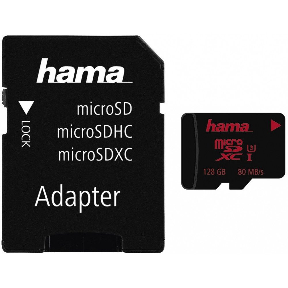 Hama microSDXC 128GB UHS Class 3 Speicherkarte Speicherkarte